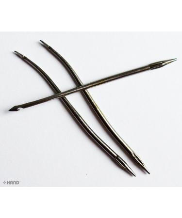 Pack of 5 Curved Needles for Professional Shoe Leather, Canvas, Tent, Awning, Sails Repair - 8cm - Buy Online on GoSupps.com