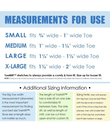 MediMitt ToeMitt Big Toe Bandages Non-Adhesive - Medium 10-Pack - Buy Online on GoSupps.com