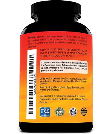 Turmeric Curcumin Supplement 755mg w/ BioPerine - 120 Veggie Capsules by Incredipure - Buy Online on GoSupps.com