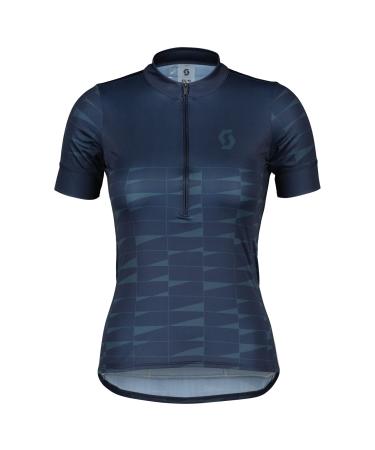 Scott Endurance 20 women's cycling jersey short dark blue 2023 M Dark Blue - Metal Blue