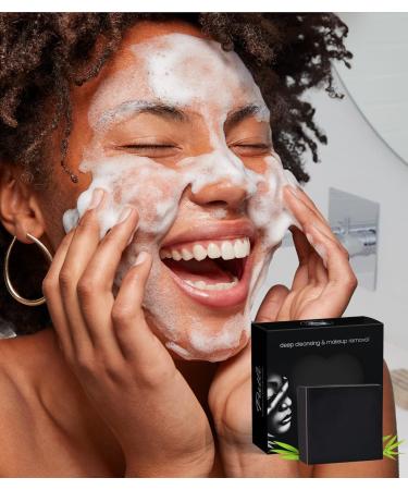 PUTLI Bamboo Facial Soap - Deep Cleansing Charcoal Face Wash & Makeup Remover | Best Eco-Friendly Facial Cleanser - Buy Online on GoSupps.com