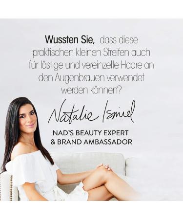 Nads Facial Hair Removal Cold Wax Strips - 20 Strips & 4 Wipes | Effective & Gentle Hair Removal for All Skin Types | International Shipping Available - Buy Online on GoSupps.com