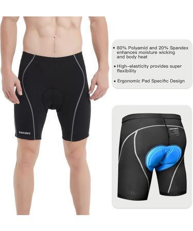 NOOYME CYONE POST Men's 4D Bicycle Pants - Quick-Drying & Elastic Bike Pants with Seat Cushion - Improved Elasticity Air Permeability - Black XL - International Shipping - Buy Online on GoSupps.com