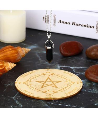 Stern Pendel Brett DuShelrute - Fortune Telling Metaphysical Message Board with Crystal Dining Rod & Pendant Necklace | Witchcraft Wicca Altar Supply Kit - Shop Internationally - Buy Online on GoSupps.com