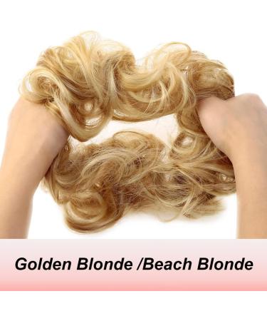JJstar Messy Hair Bun Scrunchies Accessories for Women - Golden Blonde/Beach Blonde - Buy Online on GoSupps.com