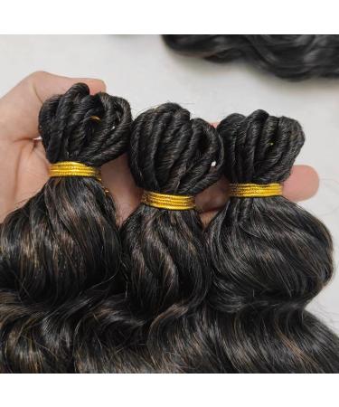 9 Inch Ocean Wave Crochet Hair Short Deep Wave 7 Packs Pre Looped Braids T1B/30 - Buy Online on GoSupps.com