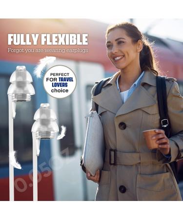 Naiicute Aircraft Earplugs with Band - Pain-Free Travel Noise Insulation (25dB) - Reusable for Adults & Kids (12+) - 2 Pairs in Blue & Black - Buy Online on GoSupps.com