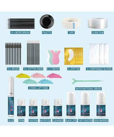 Lash Lift & Brow Lamination Kit 4-in-1 | Professional Eyelash Perm & Eyebrow Kit | Lasts 8 Weeks | Easy Home Salon Use - Buy Online on GoSupps.com