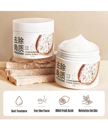 Exfoliante De Arroz Exfoliante De Arroz para El Cuerpo Exfoliante De Arroz para Aclarar La Piel Rice Plant Extract Exfoliating Gel (2Pcs) - Buy Online on GoSupps.com