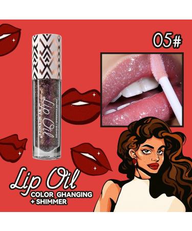 AKARY Color Changing Lip Glow Oil - Moisturizing Plumping & Hydrating Lip Gloss | Long Lasting Tinted Lip Balm Gift for Women - Buy Online on GoSupps.com
