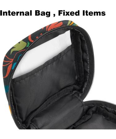 Stylish Women's Binding-Up Bags - Bird & Flowered Tampon Storage with Zip Pockets | Multi-functional Menstrual Bags - Buy Online on GoSupps.com