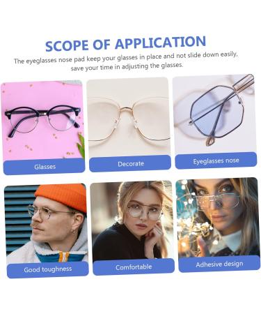Lurrose Silicone Glasses Nose Pads - 60 Pairs of Universal Sunglass & Eyeglass Accessories - Black & White - Comfort & Secure Fit for All Frames - Buy Online on GoSupps.com