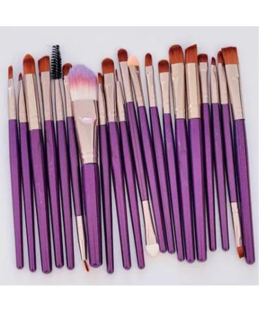 Professional Purple Rose Gold 20pcs Makeup Brush Kit Eye SHADOW Mascara Brush Beauty Tools