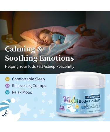 Magnesium Lotion For Kids & Babies Bedtime Magnesium Cream For Sleep Leg Cramps Lavender Calming Magnesium Oil Lotion For Bone & Muscle Relaxation Apply to Feet 4 OZ. Lavender - 4OZ 4 Ounce (Pack of 1) - Buy Online on GoSupps.com