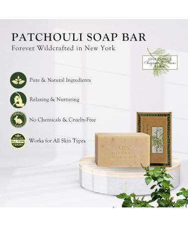 Buy ADK Natural Patchouli Soap Bar - 16 oz Handmade Organic Vegan Soap for Moisturizing Dry Skin | Antioxidant Body Soap for Men Women & Babies - Buy Online on GoSupps.com