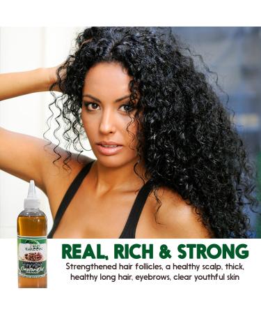 Tru Green Jamaican Black Castor Oil (8 Oz) - Pure Lightly Roasted Stimulates Hair Growth & Moisturizes Skin for All Hair Types - International Shipping Available - Buy Online on GoSupps.com