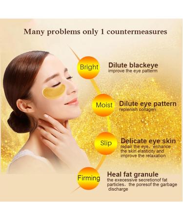 Under Eye Patches Collagen 24K Gold Eye Masks for Puffy Eyes Dark Circles Bags Gold Eye Pads Anti-Aging Hyaluronic Acid Moisturiser for Under Eye Wrinkles Remove Eye Bags Hydrating (10Pairs) - Buy Online on GoSupps.com