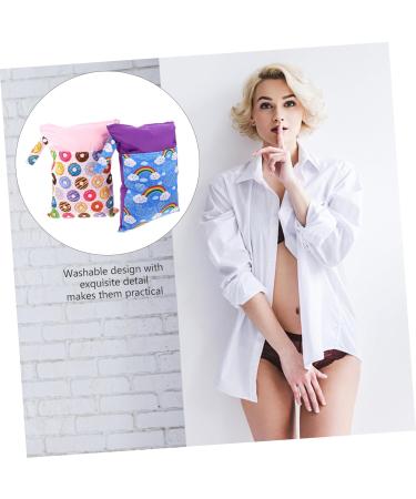 Fomiyes Women's Double Zip Storage Bag - Portable Tampon & Tapes Organizer | 2-Pack 35x23cm - Perfect for Travel & Home - Buy Online on GoSupps.com
