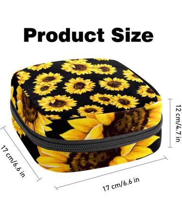 Buy Women's Binding Pocket Sunflower Pattern Menstrual Storage Bags - Stylish & Functional Tampon Zip Pockets | Multi-Purpose Tied Bags - Buy Online on GoSupps.com