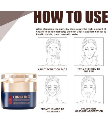 QINGLING Anti-Aging Face Cream | Peptide Firming & Wrinkle Removal Moisturizer for Youthful Skin - Buy Online on GoSupps.com