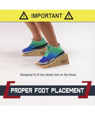 Buy Squat Hero Pro Wedge Blocks - Non-Slip Full-Foot Kork Gene for Optimal Squat Training | Perfect for Knees Over Toes | Set of 2 - Buy Online on GoSupps.com