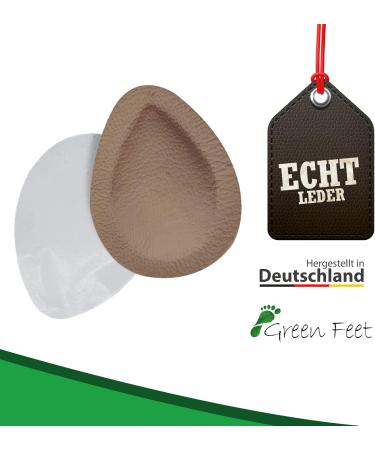 Buy Orthopedic Midfoot Pelottes - 2 Pairs Real Leather Size 44 Brown - Unisex Foot Support for Shoes & Sandals - Buy Online on GoSupps.com