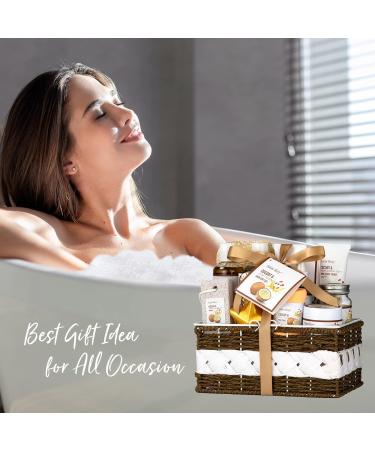 Coconut & Honey Almond Beauty Gift Set - Large Luxury Bath and Body Spa Kit for Home Pampering - Perfect Mother's Day Gift - Buy Online on GoSupps.com