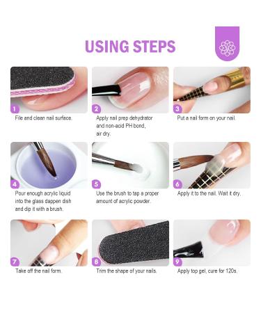 SAVILAND 9 OZ Acrylic Nail Kit - Clear Acrylic Powder & Liquid Complete Manicure Set for Starters DIY Home Salon Essentials - Buy Online on GoSupps.com