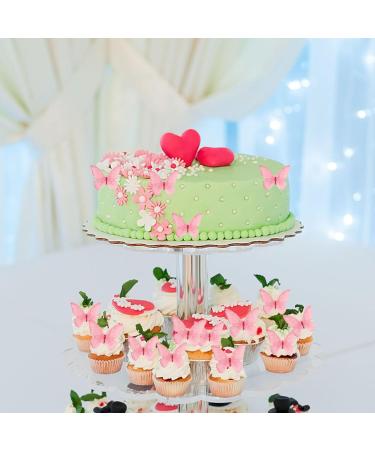 48 Edible Pink Butterflies - Alegre Butterflies TorteDeco | Cake & Cupcake Toppers for Weddings & Baby Showers - Buy Online on GoSupps.com
