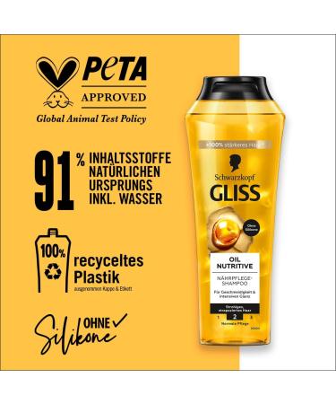  Gliss Kur Schwarzkopf Gliss Kur Shampoo Oil Nutritive Pack of 3 (3 x 250 ml) - Buy Online on GoSupps.com