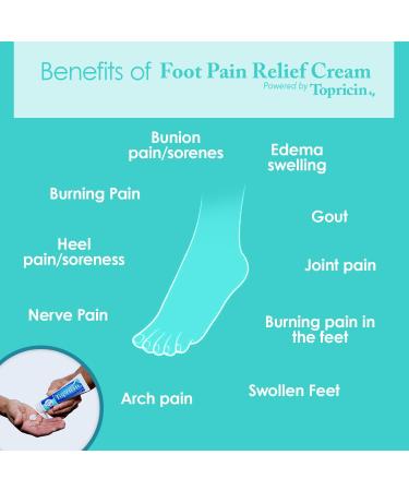 Topricin Foot Pain Relief Cream - 8 oz Pack of 3 | Fast International Shipping & Pain Relief Solution - Buy Online on GoSupps.com
