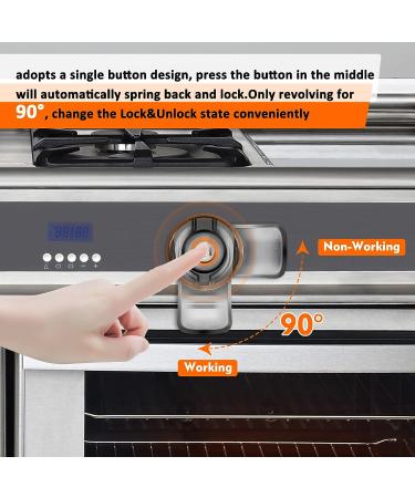Child Safety Oven Door Lock Set | Heat-Resistant Baby Proof Kitchen Locks | 3M Adhesive | Clear-Black (2 Pack) - Buy Online on GoSupps.com