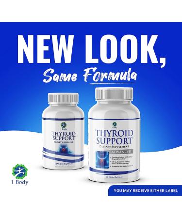 Thyroid Support Supplement with Iodine - 60 Capsules | Boost Metabolism & Energy - Buy Online on GoSupps.com