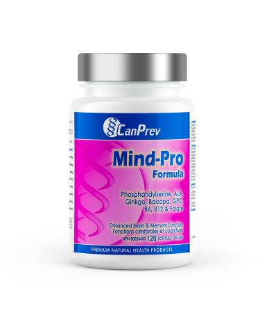 CanPrev Mind-Pro Formula | 120 Softgels l Improves Concentration l With Vitamin B12 & B6