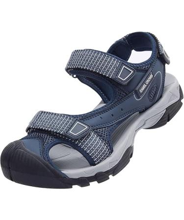 CAMEL CROWN Women's Hiking Sandals Waterproof Closed Toe Water Adjustable Athletic Outdoor - Blue - 8.5
