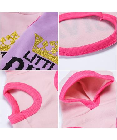 AMAONE Chihuahua Dog Coat - Cute Leopard Bowknot Knitted Jacket for Small Dogs - XL Rosa & Purple - Buy Online on GoSupps.com