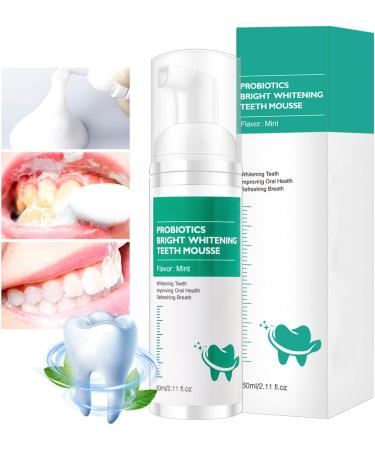 Probiotics Bright Whitening Teeth Mousse - Herbal Oral Repair for Gum Health & Fresh Breath - Buy Online on GoSupps.com