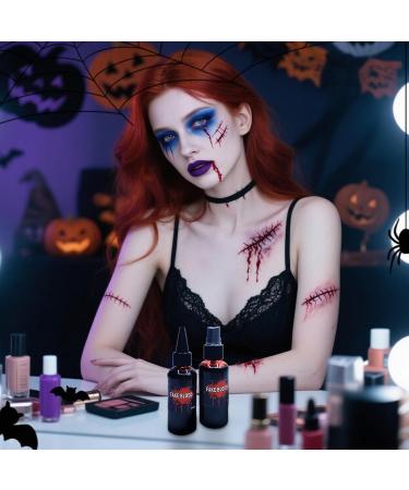  Generisch Halloween Artificial Blood - 60ml - Realistic Washable Cosmetic for Halloween Cosplay - Skin-Friendly Accessory for Theatrical Performances and Horror Parties - Buy Online on GoSupps.com