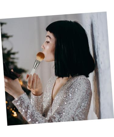 Healeved Makeup Brush Foundation Brush Blush Brush Liquid Face Makeup Concealers Brush Cosmetics Makeup Brush Blending Fluffy Blush Makeup Brush Blush Powder Brush White Artificial Fiber 18.5x4.5cm White - Buy Online on GoSupps.com