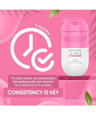 BEAUTY AND CUTIE Hair Skin Nails Vitamins - Hyaluronic Acid Biotin Supplement for Women - 60 Count - Buy Online on GoSupps.com