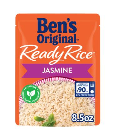 BEN'S ORIGINAL Ready Rice Jasmine Rice, Easy Dinner Side, 8.5 oz Pouch (Pack of 12)