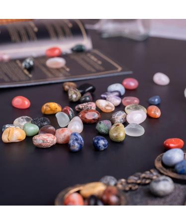 SigMntun Polished Stone Set Mixed Crystals 72 Pcs Handpicked Natural Tumbled Gemstones Rocks Pebbles for Reiki Chakra Healing Home Decor Mixed Crystals 1.2cm - Buy Online on GoSupps.com