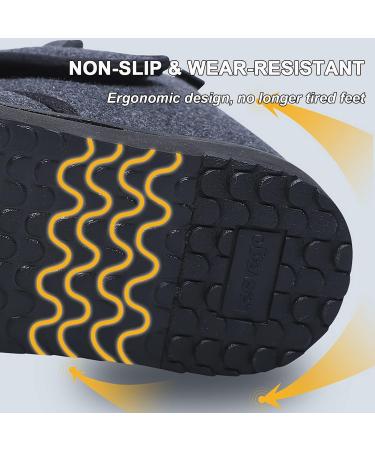 Winter Men's Extra Wide Diabetic Shoes with Arch Support - Orthopedic Slip-on Sneakers for Swollen Feet with Adjustable Closure | Size 7 - Buy Online on GoSupps.com