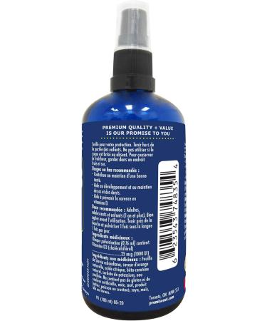 Promise Vitamin D3 Sublingual Spray Family Size 100 ML- 625 SpraysMax Strength 1000 Iu Instant Absorption for Strong Bones Healthy Heart and Immunity Boost. Natural Orange Made in Canada - Buy Online on GoSupps.com