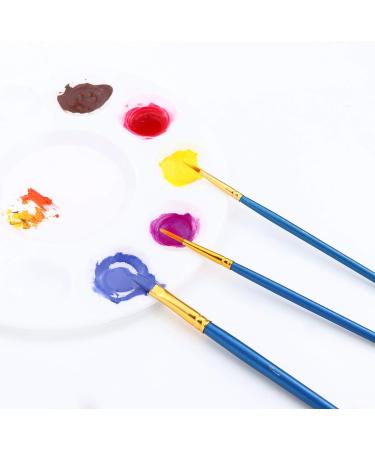 Acrylic Paint Brush Set - 20 Packs/200pcs Nylon Hair Brushes for Oil and Watercolor - Ideal for Art Painting Enthusiasts - A-200p - Buy Online on GoSupps.com