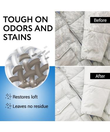 20 Loads Concentrated Down Wash Detergent - Restore Loft & Warmth for Coats & Jackets - USA Made - High-Performance 32 oz Detergent for Water Repellency - Buy Online on GoSupps.com