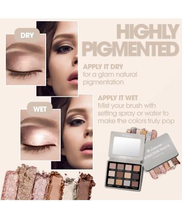 Smokey Eye Neutral Eyeshadow Palette - 12 Highly Pigmented Cool Toned Shades for Professional Nude Looks - Travel Size Makeup Palette - Buy Online on GoSupps.com