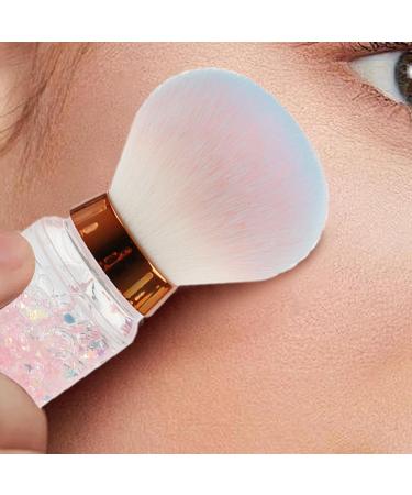 Dtaigou Nail Brush Nail Blush Makeup Eyeshadow Brushes | Portable Large Eye Shadows Make Up Brushes for Blush Shadow and Highlight Pink - Buy Online on GoSupps.com