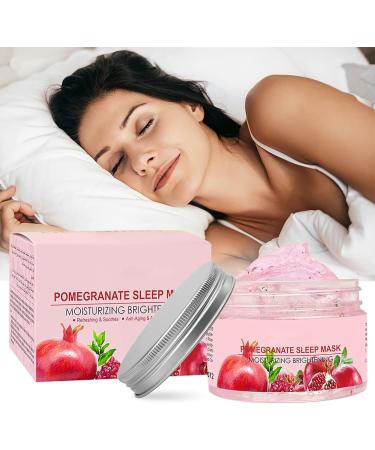 Pomegranate Sleeping Face Mask - Overnight Face Mask Skincare - Moisturizing Anti Aging Facial Mask - Anti Oxidation Hydrating Face Mask Beauty Plump Restore Elasticity - Smooth Tender Clean Pore Dirt - Buy Online on GoSupps.com