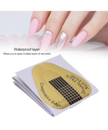 100pcs Self Adhesive Nail Form Guide Stickers - Nail Tips Extension & Manicure Accessories for Perfect Nails - Buy Online on GoSupps.com